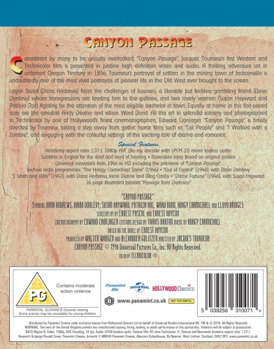 Canyon Passage Blu-ray