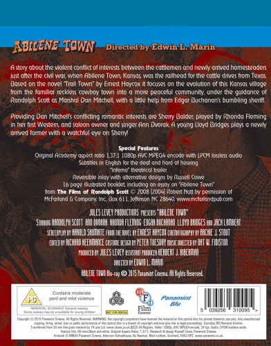 Abilene Town Blu-ray