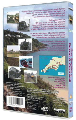 Scenic Branchlines of Devon & Cornwall DVD