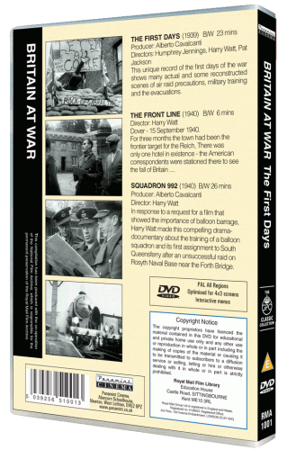 Britain at War: The First Days DVD